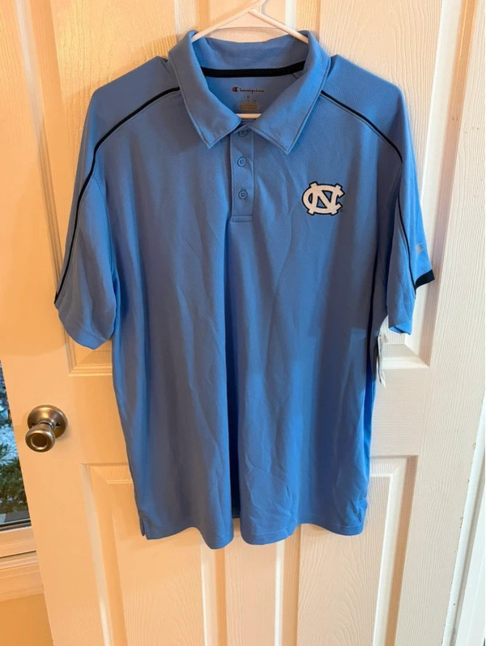 UNC Tarheels Polo Shirt NWT- Champion University of North Carolina Blue Size XL